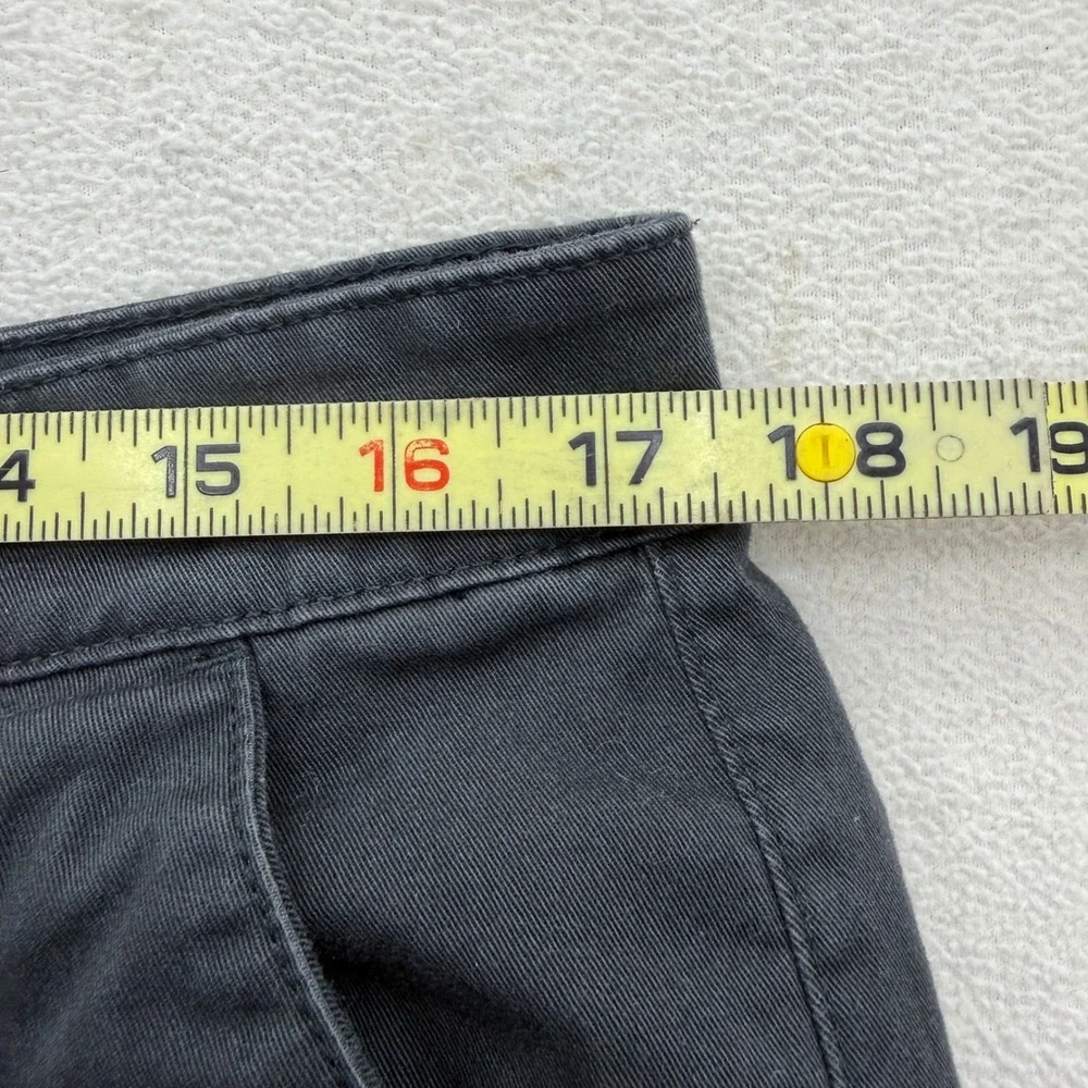 The North Face Cargo Pants Mens 34 Dark Grey Flannel Lined Straight Leg Utility